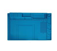 Coussin En Silicone D'isolation Thermique MagnéTique, PièCes D'éTabli, Tampon D'adsorption, Tapis Anti-Corrosion, Bleu Foncé