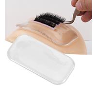 Coussin en silicone souple pour colle à cils, outil d'extension de cils de maquillage lavable et réutilisable, palette de colle pour faux cils épaissie, utilisation en salon