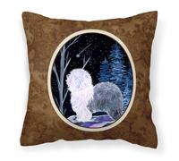 Coussin en tissu Caroline's Treasures SS8401PW1414 Motif berger anglais toil , grand format, multicolore