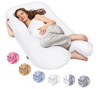 Coussin en U pour dormir sur le côté Coussin d'allaitement : Blanc 150x80 cm
