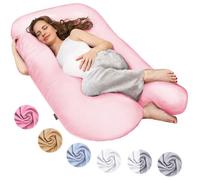 Coussin en U pour dormir sur le côté Coussin d'allaitement : Rose 120x70 cm