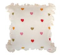 Coussin enfant amour Aina beige 40x40cm - Atmosphera createur d'interieur