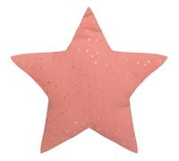 Coussin enfant ""Berlingot"" étoile rose terracotta 40x40cm - Atmosphera createur d'interieur