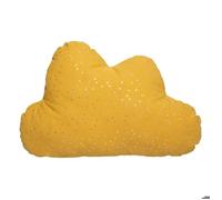 Coussin enfant ""Berlingot"" nuage jaune moutarde 45x28cm - Atmosphera createur d'interieur