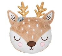Coussin enfant ""Biche"" 31x38 cm - Marron - Atmosphera createur d'interieur