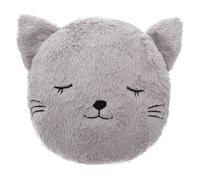 Atmosphera Coussin enfant Chat en fausse fourrure D28 cm