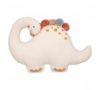 Atmosphera Coussin enfant Dinosaure pompons Coton 40x30 cm Ivoire