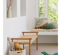 Coussin Enfant En Coton Palm Naturel, Vert Moyen, Terracott TU