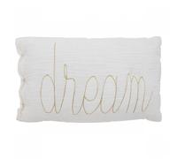 Atmosphera Coussin Dream rectangulaire en gaze de coton Blanc