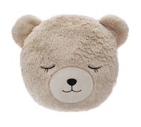 Coussin enfant ours beige D28cm - Atmosphera createur d'interieur