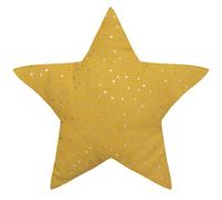 Atmosphera – Coussin enfant Berlingot étoile – Coton – Jaune ocre – 40x40 cm