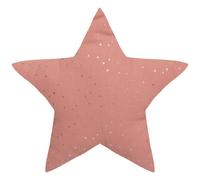 Atmosphera - Coussin enfant Berlingot étoile en coton - Rose terracotta 40x40 cm