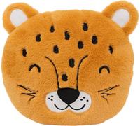 Coussin enfant "Panthère" marron - 30x30 cm - Atmosphera créateur d'intérieur