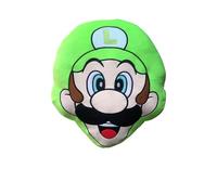 Coussin 3D - MARIO BROS - Visage Luigi - Microfibre - 40 cm