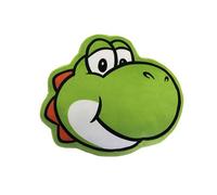 Character World Coussin 3D Mario Bros Visage Yoshi Microfibre 40 cm Multicolore