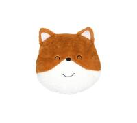 Coussin enfant renard - WEB2O - 30x25 cm - Renard orange et blanc - Peluche douce - Rembourrage moelleux