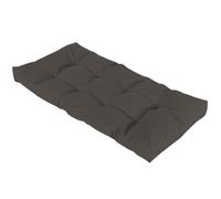Coussin épais de 8 cm, imperméable, doux et antidérapant, pour banc de jardin - Gris foncé - 150 x 40 x 8 cm - Idéal pour l'intérieur et l'extérieur