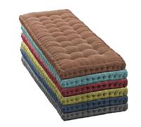 Coussin épais de qualité supérieure pour canapé 2 ou 3 places - 100 120 x 150 cm, pour banc de jardin et tapis de sol, maison ou balancelle, rose doux (80 x 35 cm)