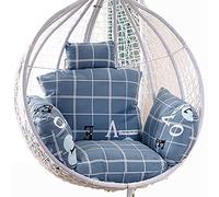 Coussin épais de rechange lavable pour balancelle et hamac, grande grille d'amour pour terrasse et jardin, confortable et durable