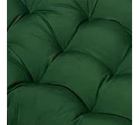 Coussin épais et imperméable pour chaise suspendue en osier confortable pour balancelle en plein air, hamac vert foncé pour le confort de la terrasse