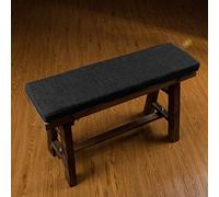 Coussin épais pour banc de jardin 2/3 places - 80/100/120 cm - Pour intérieur/extérieur - Parfait pour balancelle de terrasse - 50 x 30 x 3 cm - Noir