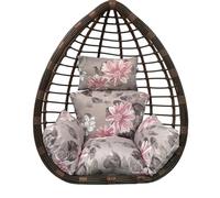 Coussin épais pour chaise suspendue d'extérieur confortable antidérapant double œuf pour terrasse et salon intérieur Coussin en peluche pour la relaxation