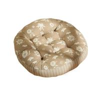 Coussin épais touffeté en lin de sol, for chaise Yoga, coussins siège, méditation, oreiller rond Style ethnique for sièges Coussin rond de méditation(Type18)