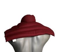 Coussin épaules et nuque avec col aux graines de lin - bordeaux - Coussin thermique - Compresse chaude ou froide pour épaules et cou