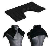 Coussin épaules et nuque avec col aux graines de lin - noir - Coussin thermique - Bouillotte pour cervicales