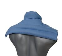 Coussin épaules et nuque avec col aux grains d´épeautre biologique -bleu ciel - Coussin thermique - Coussin aux graines - Grande bouillotte sèche