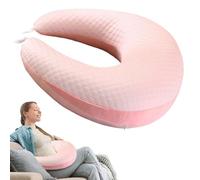 Coussin ergonomique en tricot Crealis - Repose-bras multifonction pour travaux manuels, lecture/jeu, rembourrage en micro-perles, housse lavable, pour canapé et lit (B)