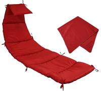 Coussin et parapluie de rechange en tissu pour chaise longue - Améliorez votre chaise hamac suspendue, chaise longue et chaise avec des accessoires résistants et élégants pour améliorer votre