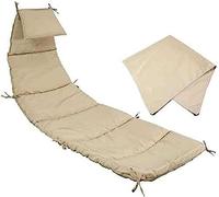Coussin et parapluie de rechange en tissu pour chaise longue - Améliorez votre chaise hamac suspendue, chaise longue et chaise avec des accessoires résistants et élégants pour améliorer votre