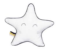 Coussin étoile en coton - hello blanc TU