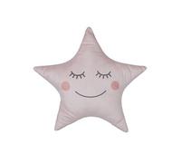 coussin étoile rose 44x37cm