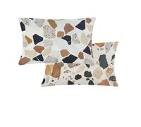 Coussin Exterieur Impermeable 30x50cm Crème Coussins Salon de Jardin Housse Coussin Géométrie Velours Decoration Canapé Taie D'oreiller Avec Fermeture éclair Invisible Pour Exterieur Jardin T753