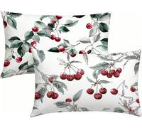 Coussin Exterieur Impermeable 40x70cm Lot de 2 Rural Housses de Coussin Frais Lin Taie d'oreiller, Impression Recto Verso avec Fermeture éClair Invisible, Decoration Maison pour Jardin -LK260436C