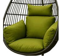 HOMESCAPES Coussin imperméable pour Fauteuil Suspendu extérieur, Coussin de Rechange pour Fauteuil œuf - pour terrasse, Jardin et Balcon - Vert