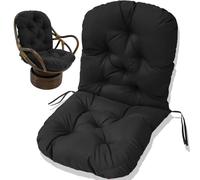 Coussin Exterieur Jardin,Fauteuil en Rotin Pivotant Coussin pour Fauteuil À Bascule Intérieur Rocker Coussin Pivotant Pad de Remplacement pour Fauteuil Durable Doux Coussin - Chaise Non Incluse