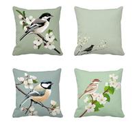 Coussin Exterieur Simplicité Lot de 4, Animal Taie Oreiller 75x75 cm, Housse de Coussin Imperméable Taies d'Oreillers Conception de Motifs pour Patio Extérieur Jardin Salon Ferme Décor -yxy2504G2