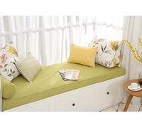 Coussin extra long pour banc d'extérieur - Coussin personnalisé en mousse à mémoire de forme pour balancelle 2/3/4 places, coussin de luxe pour jardin ou terrasse (vert, 250 x 40 cm)