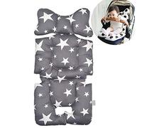 Coussin Eyand poussette bébé - Nouveau-né Tête Corps confortable Support pour landau, siège bébé Pad Créer un soutien pour petit bébé sur le siège de voiture, landau, poussette, porte-bébé (Star)