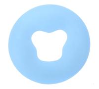 Coussin Facial de Massage O en Coton, Support Portable Bleu pour Table | Support Percé Respirant, Design Ergonomique Antiglisse, Usage en Soins du Visage et Récupération Après Intervention