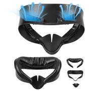 Coussin Facial de Remplacement Compatible avec Les Accessoires Meta/Oculus Quest 3s, Support d'interface faciale, Housse de Coussin Facial Souple avec Coussinet Nasal Anti-Fuite