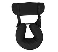 Coussin Facial Noir Ergonomique en Pu Pvc et Mousse pour Table de Massage | Forme Unique, Soutien Ciblé et Confort Renforcé, Usage à Domicile Salon de Beauté