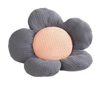 Coussin Fauteuil Suspendu Coussin de sol for chambre à coucher, coussin de pied de chevet, panier suspendu en forme de cœur for fille, dossier de chaise à pétales ronds(Grey,50cm x 50cm round)