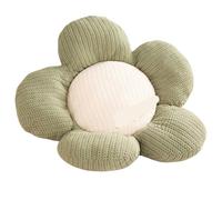 Coussin Fauteuil Suspendu Coussin de sol for chambre à coucher, coussin de pied de chevet, panier suspendu en forme de cœur for fille, dossier de chaise à pétales ronds(Green,85cm x 85cm round)