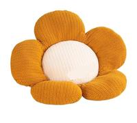 Coussin Fauteuil Suspendu Coussin de sol for chambre à coucher, coussin de pied de chevet, panier suspendu en forme de cœur for fille, dossier de chaise à pétales ronds(Brown,85cm x 85cm round)