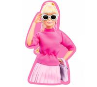 Coussin fille Mattel Barbie 3D Rose 35 cm