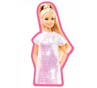 Coussin fille Mattel Barbie 3D Rose 35 cm